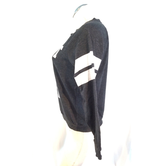 3/$25 Ok, But First Coffee Sweatshirt Gray - Picture 2 of 5